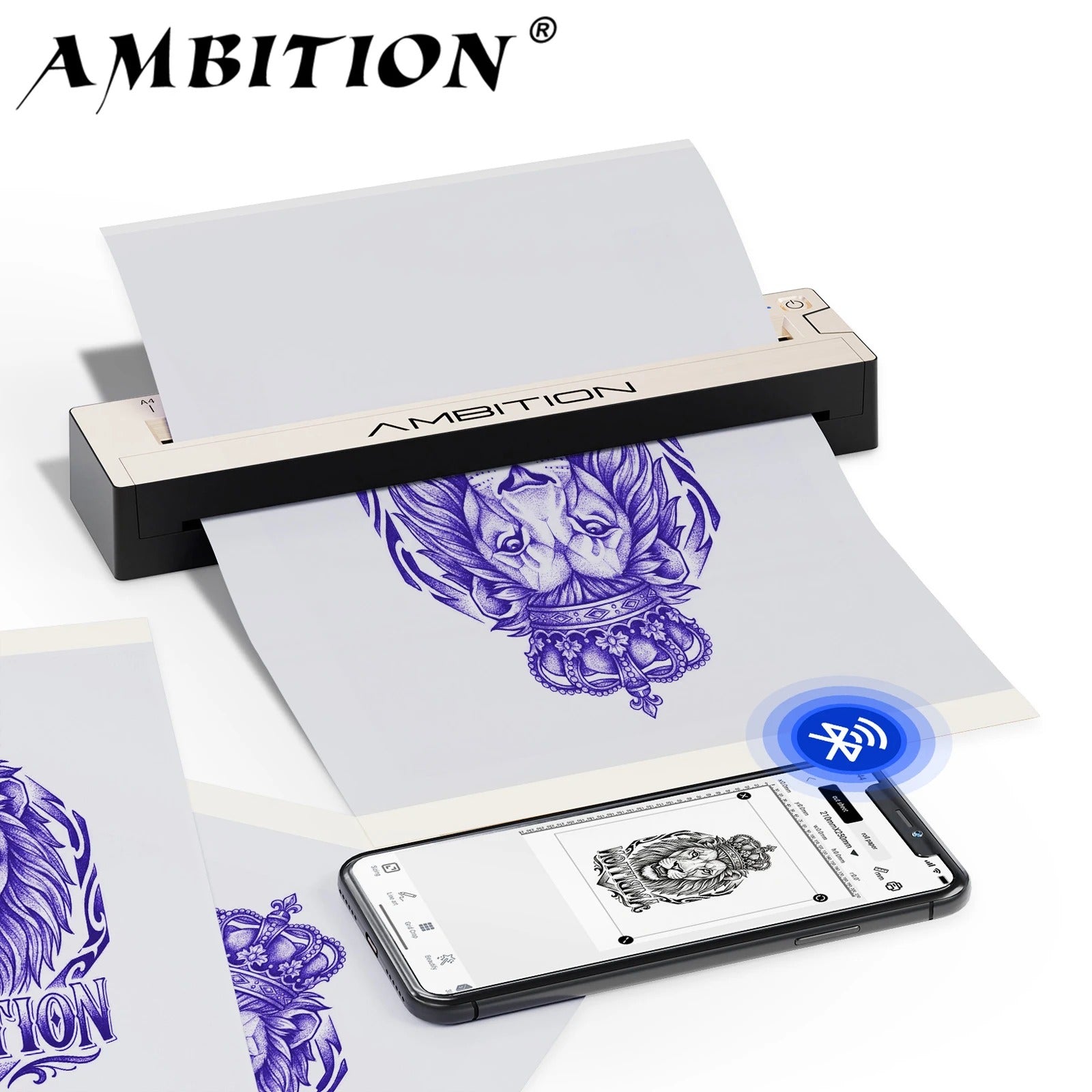 Impresora térmica portátil inalámbrica Ambition G1